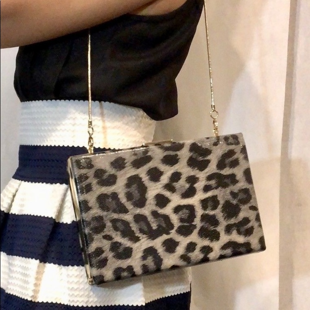 Kate Spade Emanuelle Crystal Court Leopard Bag